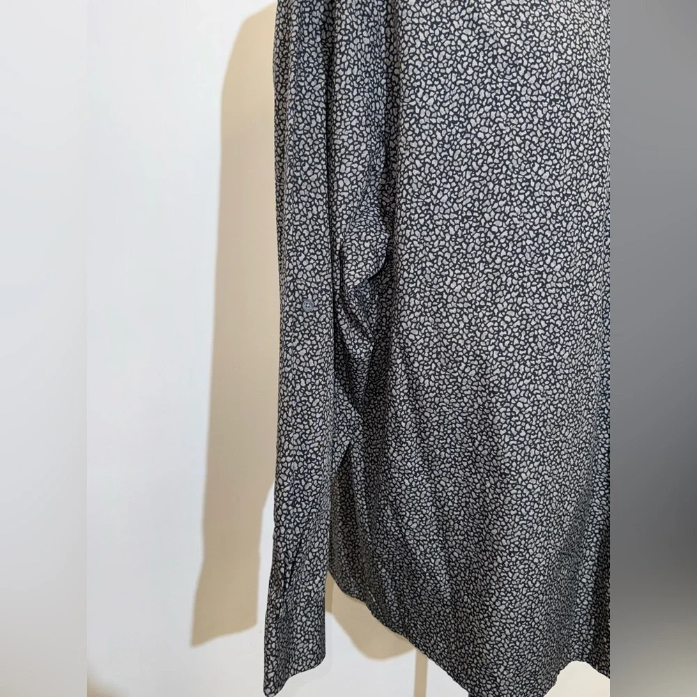 SYNRGY Black and White Patterned Men's Shirt